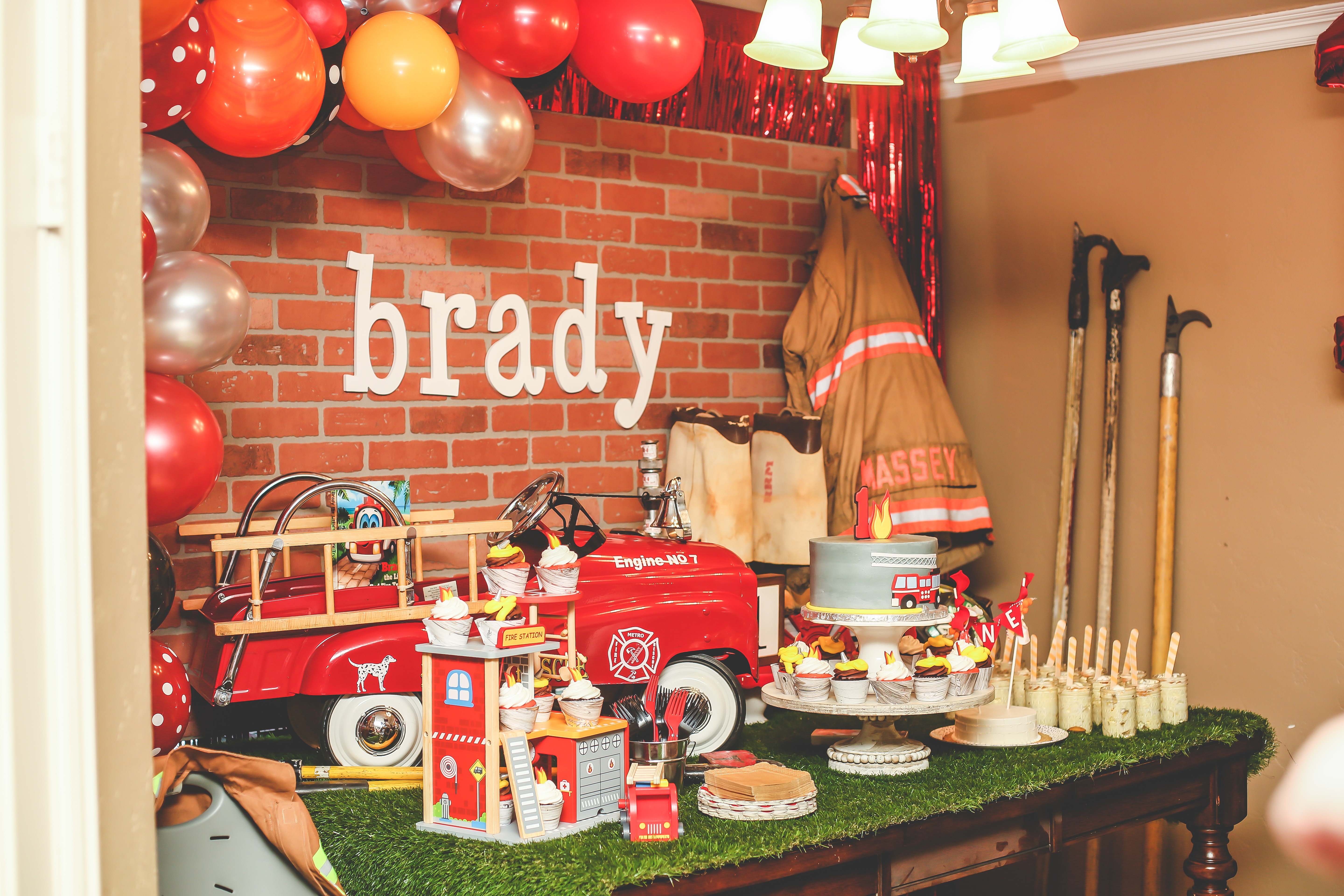 Brady S Fire Station One First Birthday The Massey Spot